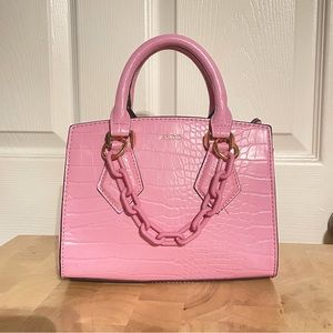 NWOT Aldo Pink Faux Croc Pink Purse